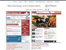 Tablet Screenshot of macroecology.ca